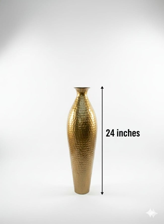 TRENDING DECOR مزهرية زهور معدنية رائجة لتزيين المنزل والمكتب وغرفة المعيشة - 24 بوصة - Image 5